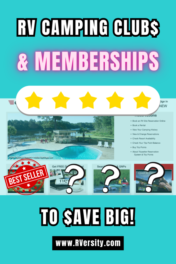 Best RV Campground Memberships & Clubs To Save Money RVing Pinterest Pins