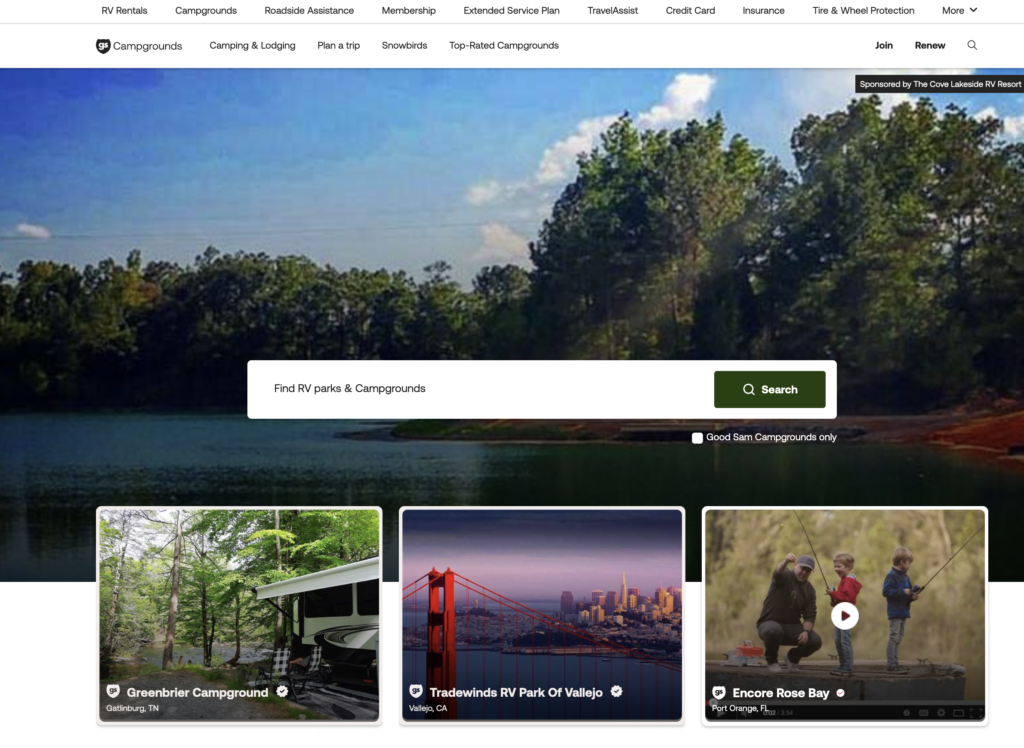 Best Websites To Find RV Parks & Campgrounds - Good Sam Club (RVersity) 