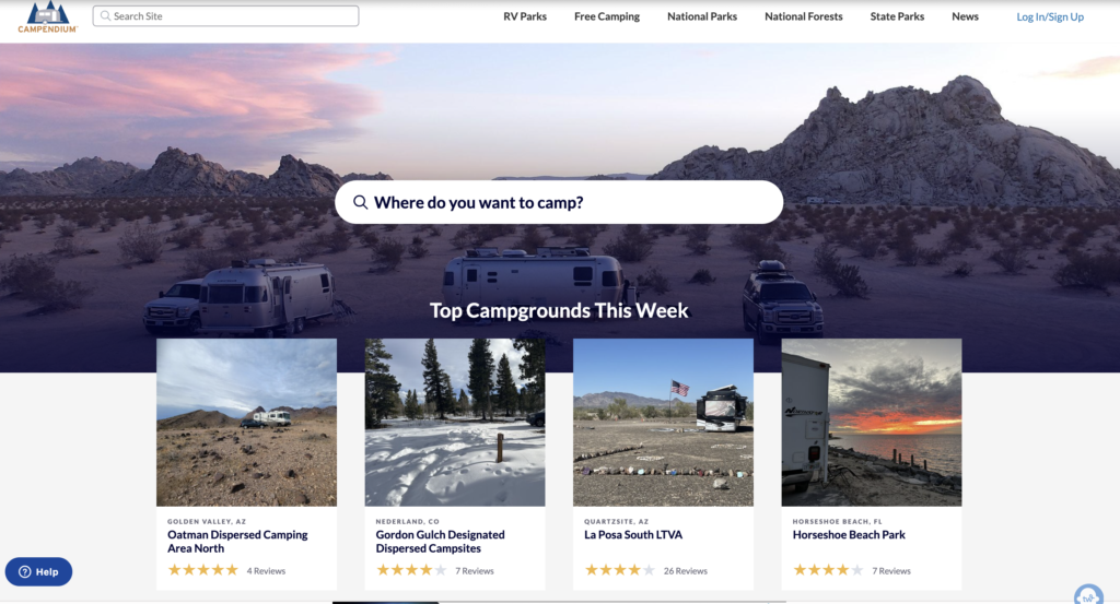 Best Websites To Find RV Parks & Campgrounds - RVersity Campendium 