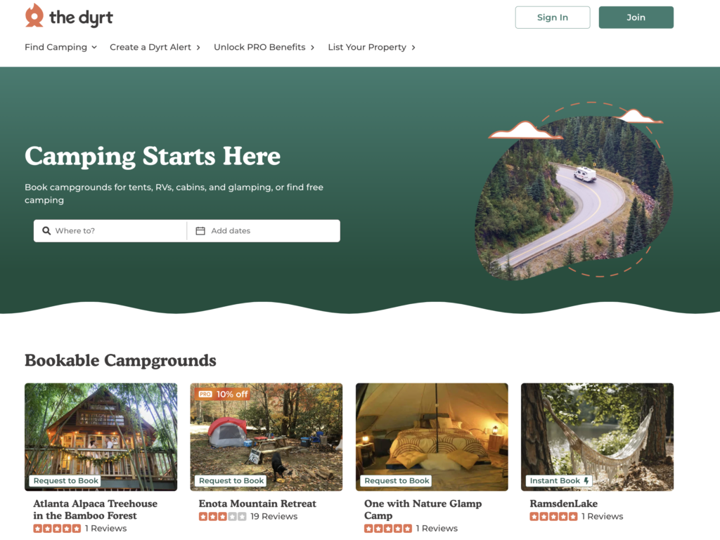 Best Websites To Find RV Parks & Campgrounds - the Dyrt (RVersity)