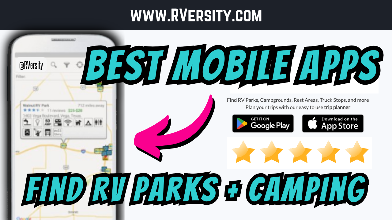 Ultimate List Of Mobile Apps To Find RV Parks - Thumbnails (2023)