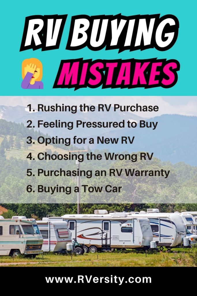 RV Buying Mistakes